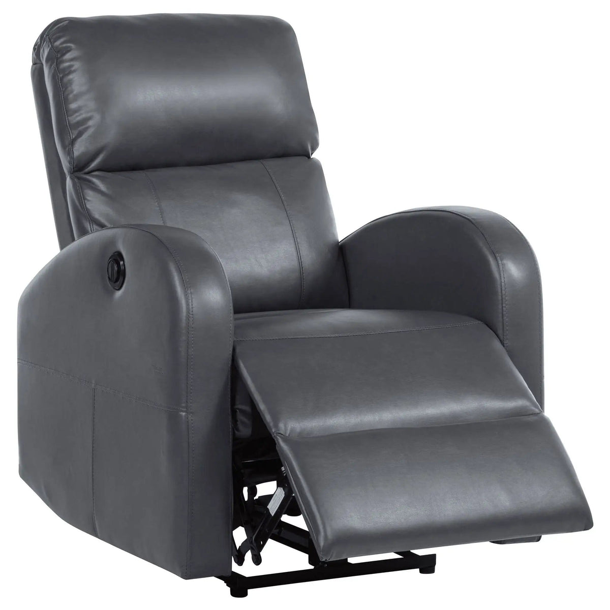 Grant Upholstered Power Recliner Chair | 29.5 x 37.5 x 40.5 in | Living Room Furniture | Grey
