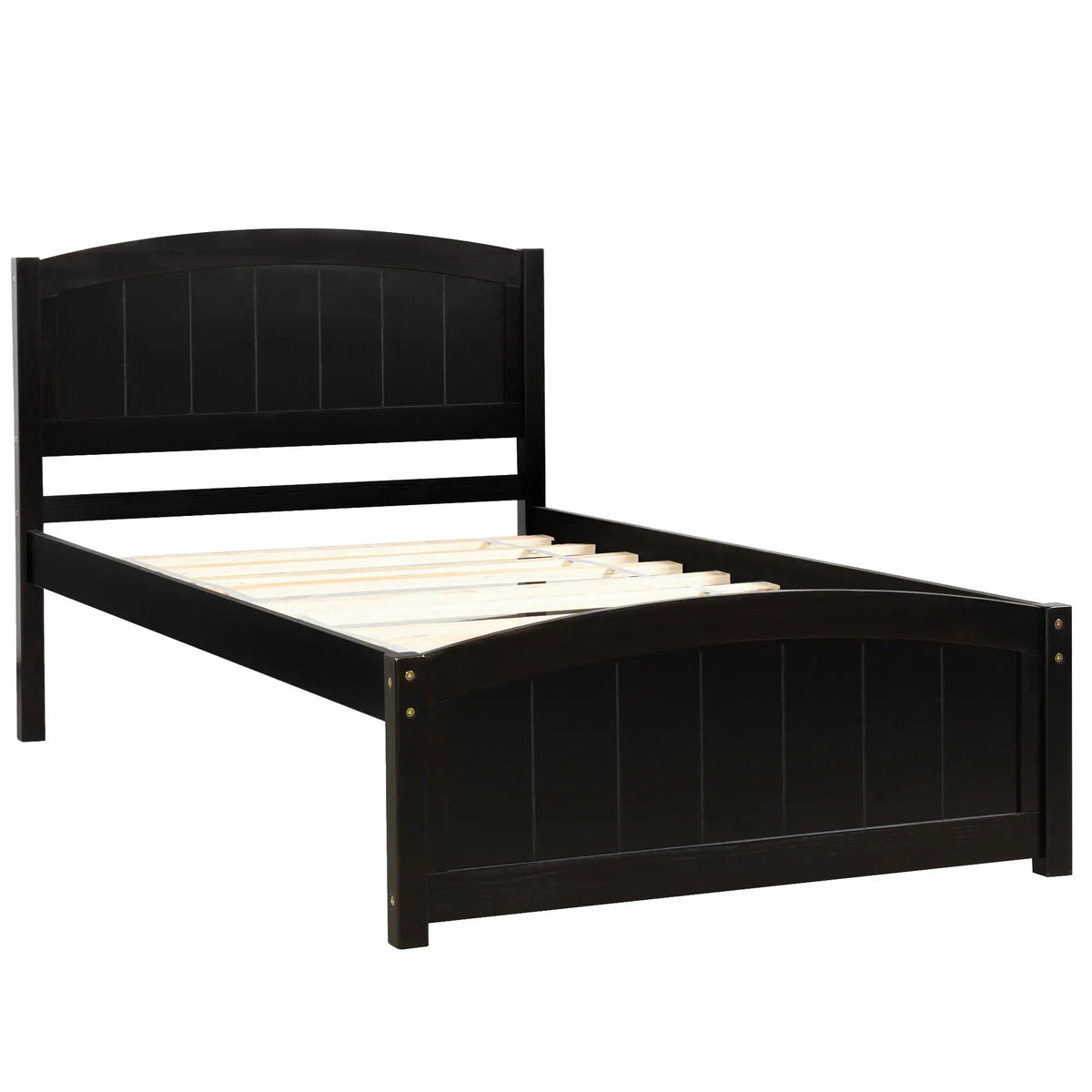 Wood Platform Bed | Headboard And Footboard | Slat Support | Minimalist Style