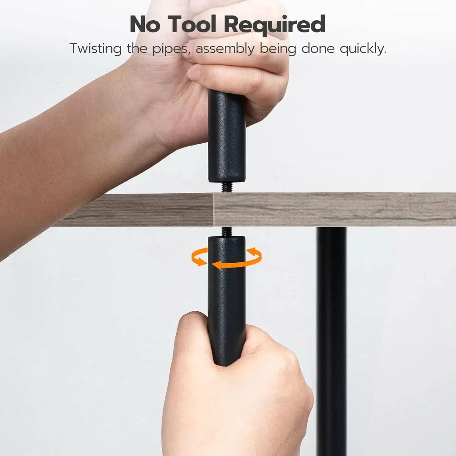 5 Tier Corner Shelf Stand Greige and Black No Tool Assembly from PriceLows™