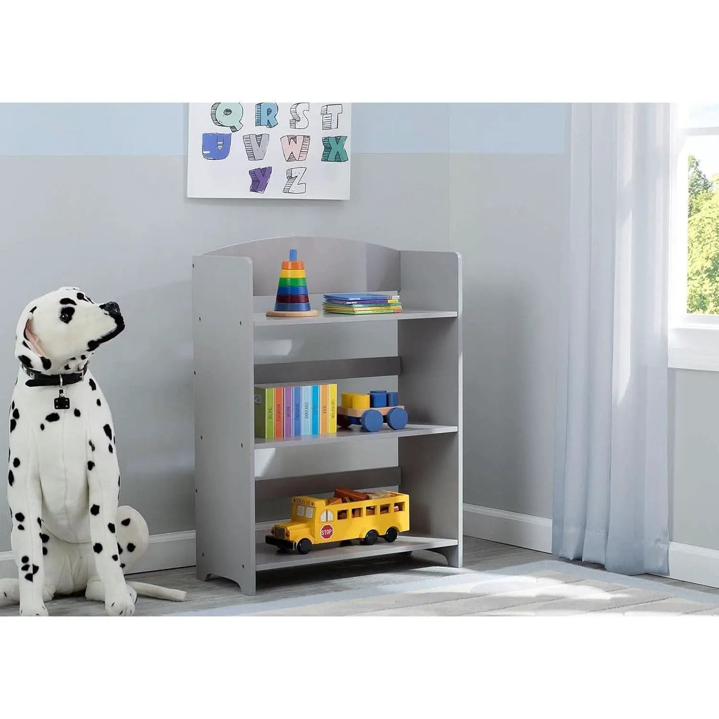 Mysize Grey Bookshelf Greenguard Gold Certified 33 Inch from PriceLows™
