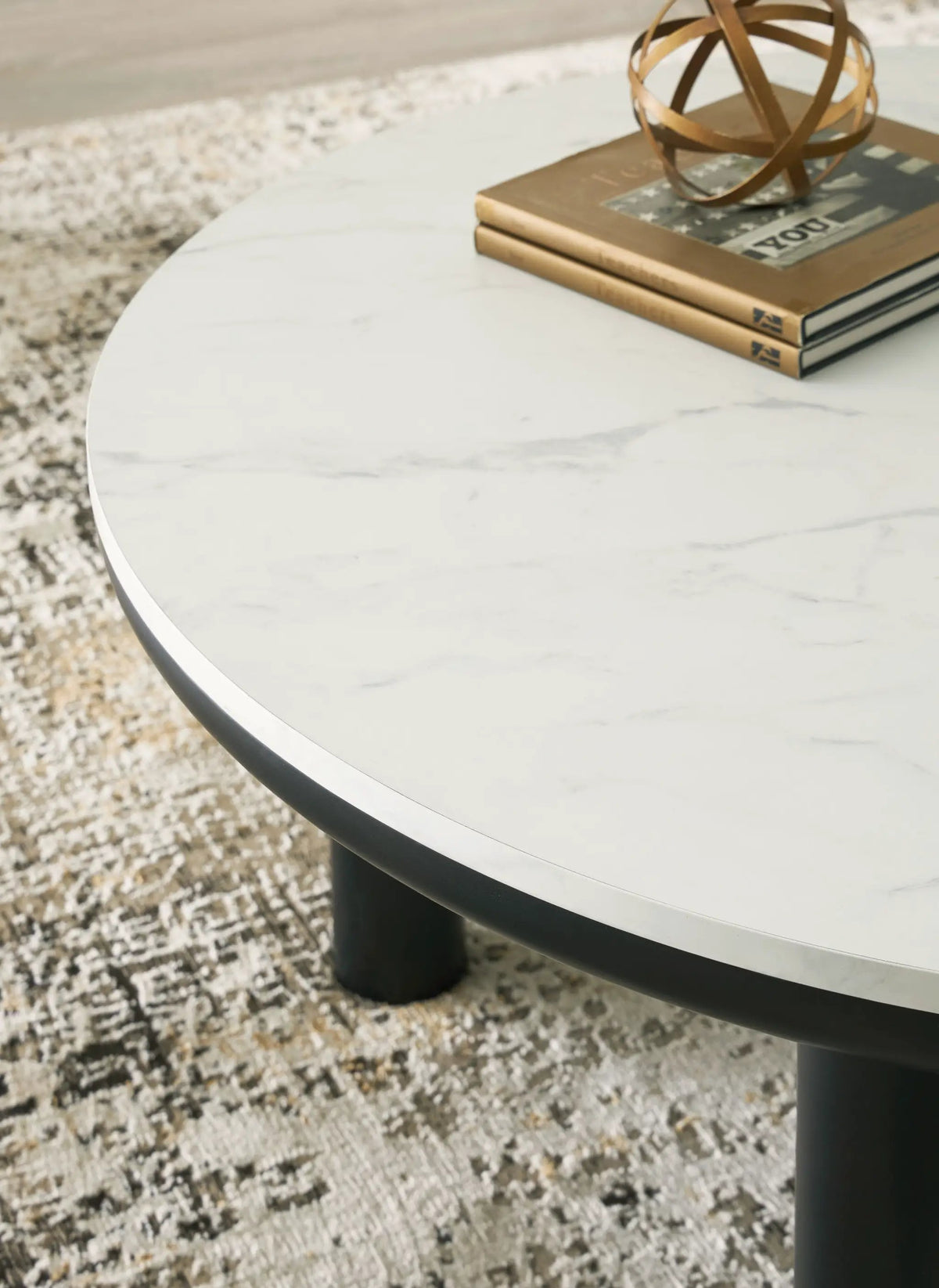 Xandrum Occasional Table Set | Set Of 3 | Black And White | 15.75 Inch Cocktail Table Height