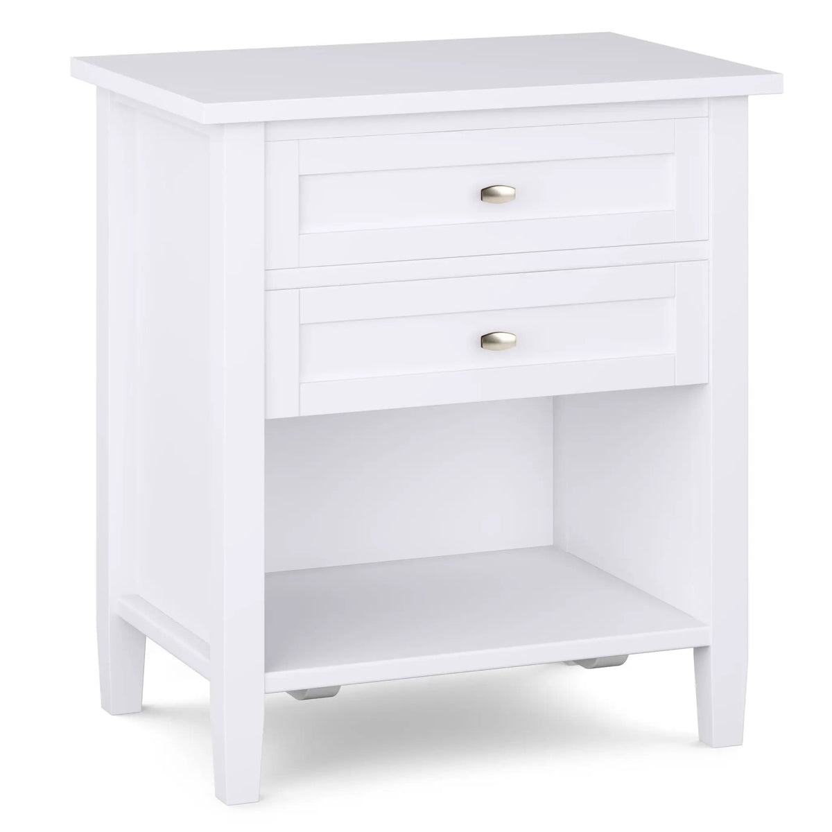 Warm Shaker Bedside Table | Handcrafted Solid Wood | NC Lacquer Finish | Multipurpose Design