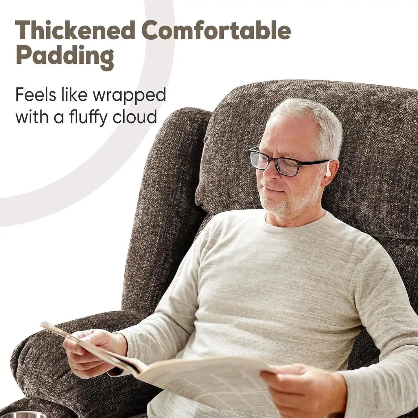 Brown Power Recliner With Massage And Heat Power Lift from PriceLows™