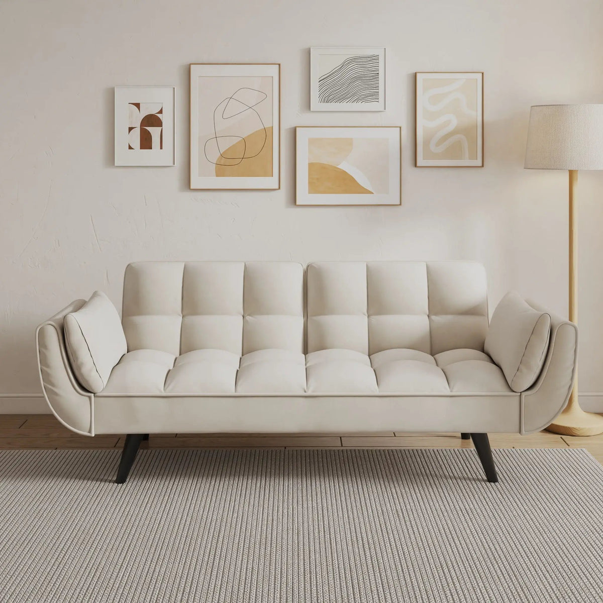 Convertible Sofa | Two Seater | Adjustable Back | Compact