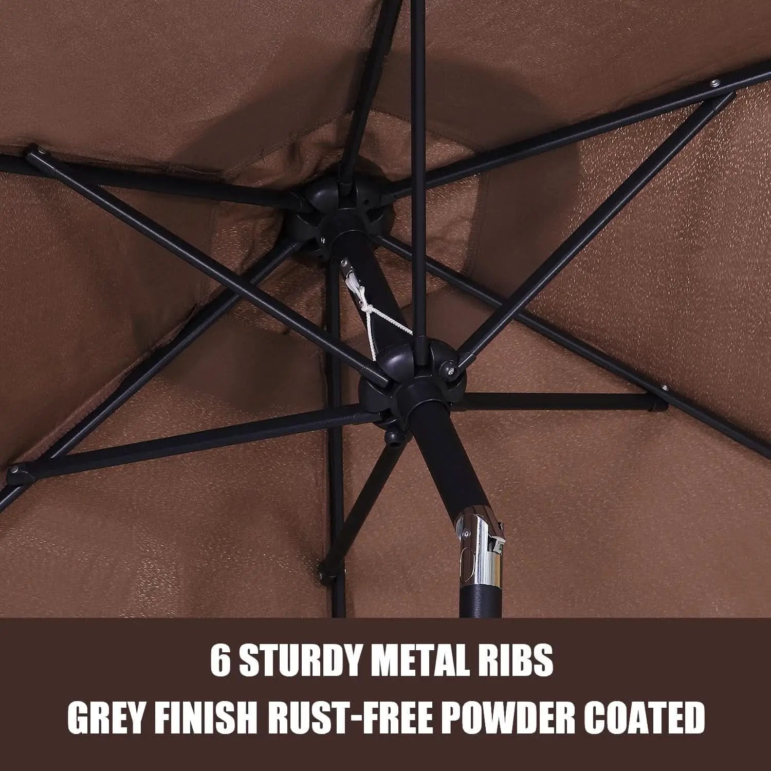 7.5 Foot Aluminum Patio Umbrella Tilt Crank Outdoor Shade from PriceLows™