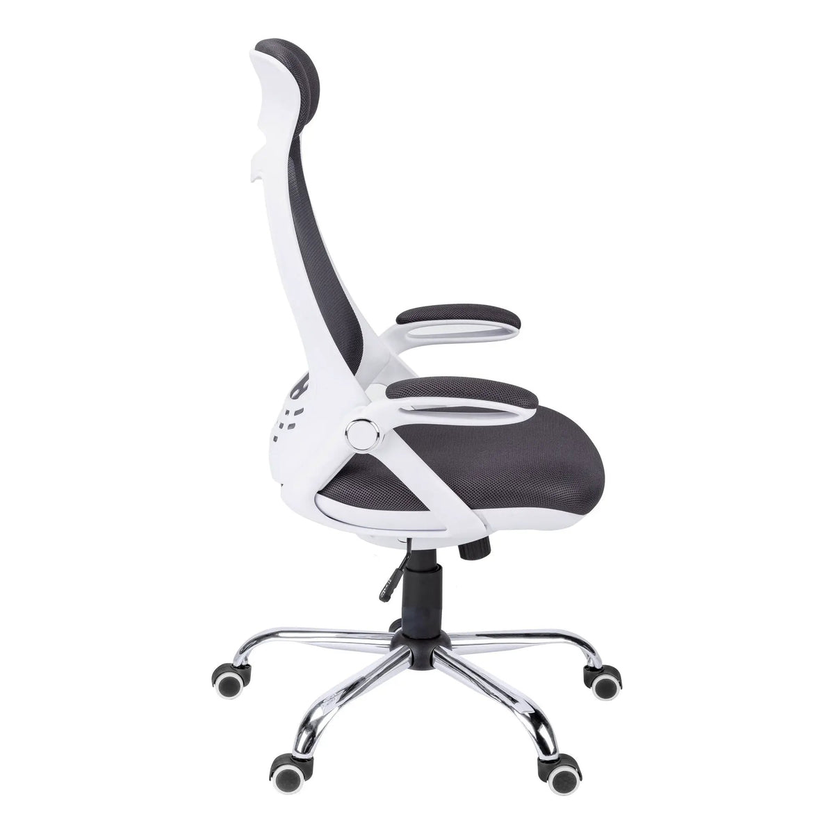 High-Back Executive Office Chair | Ergonomic Curved Backrest | Armrests | 45 Inch Height