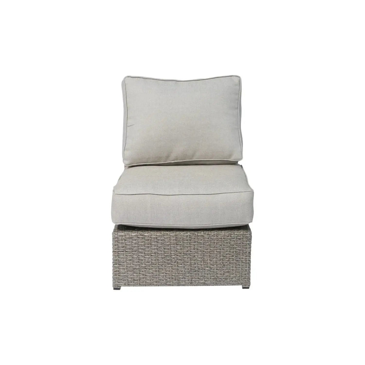 Modular Wicker Patio Seating Group | HDPE Wicker | Rustproof Aluminum Frame | 10 Thick Cushions