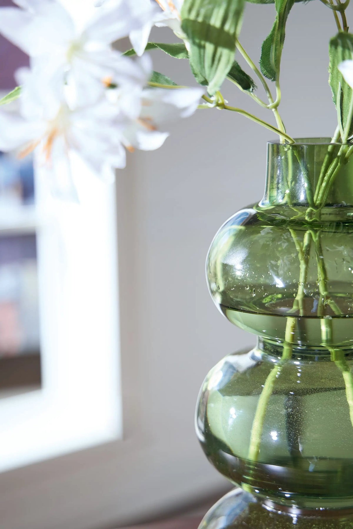 Renethorne Blown Glass Vase | Rounded Organic Shape | Modern Vibe | 9.25 Inch Height