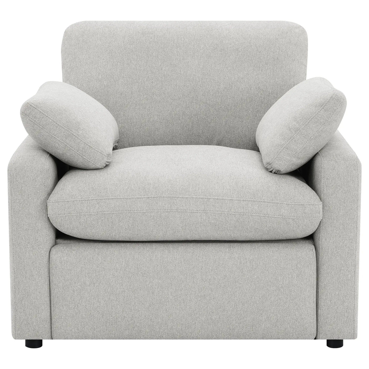 Collins Upholstered Power Recliner Chair | 42 x 40 x 38 in | Engineered Wood & Fabric | Grey
