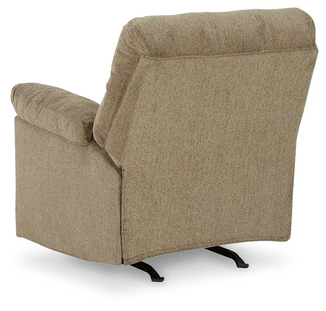 Alphons Rocker Recliner | Pull-Tab Reclining | Neutral Upholstery | Universal Appeal