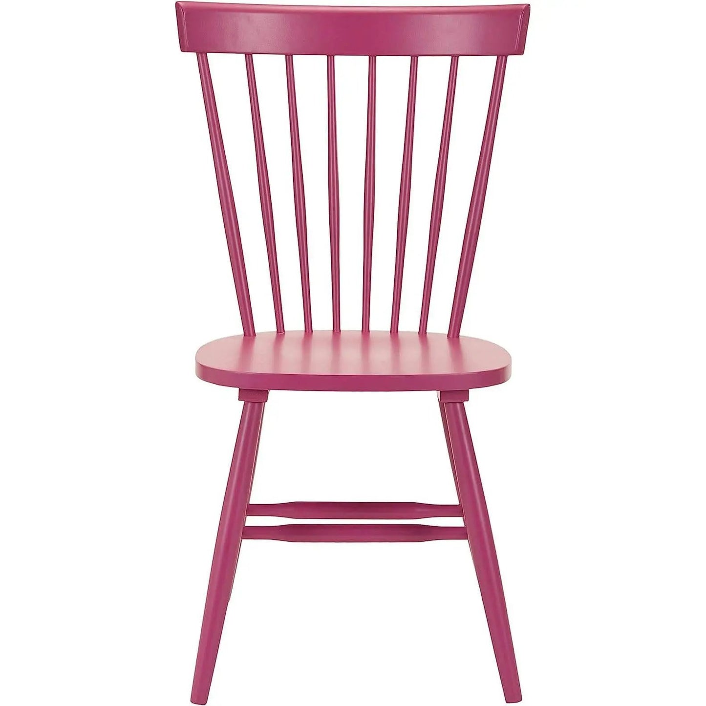 Raspberry Pink Spindle Side Chair Set of 2 Solid Oak from PriceLows™