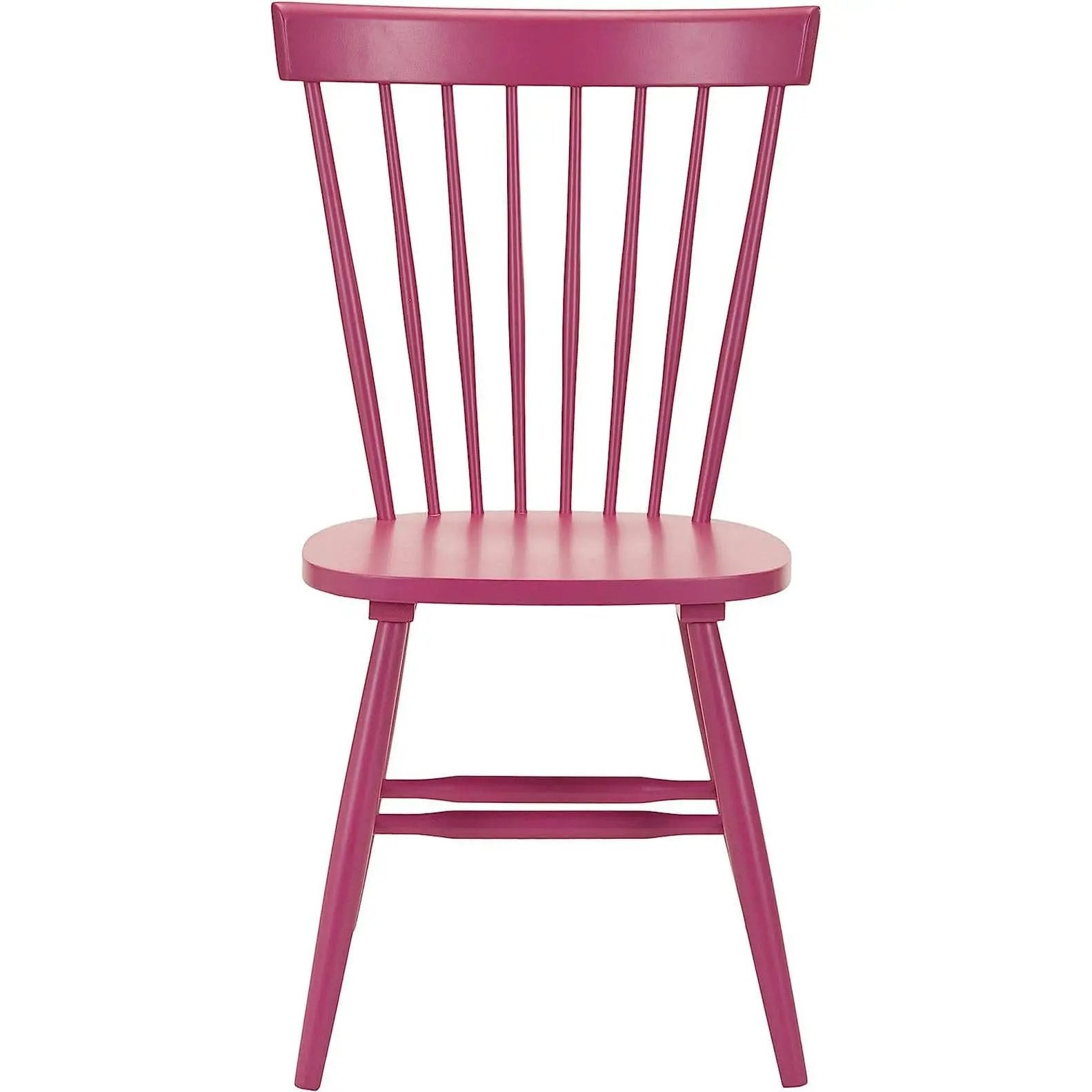 Raspberry Pink Spindle Side Chair Set of 2 Solid Oak from PriceLows™
