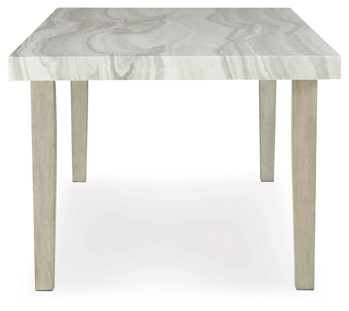 Larawyn Counter Height Dining Table | 42 Inch Square | Faux Marble Top | Gray Veining
