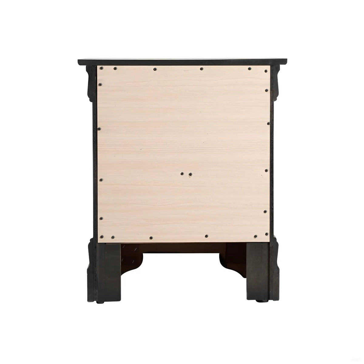 Louis Phillipe Nightstand | Traditional Wood Design | English Dovetailed Drawers | Metal Center Guides