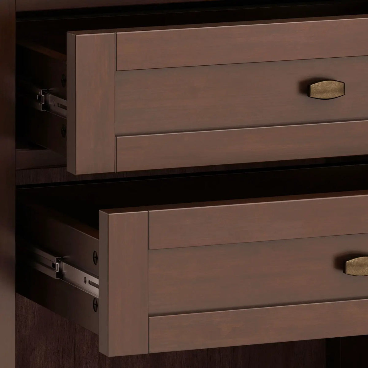 Warm Shaker Bedside Table | Handcrafted Solid Wood | NC Lacquer Finish | Multipurpose Design
