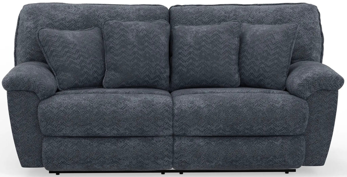Paxon Deep Seat Power Reclining Sofa With Power Adjustable Headrest | 90 x 47 x 43 in | Polyester & Fabric | Smoke