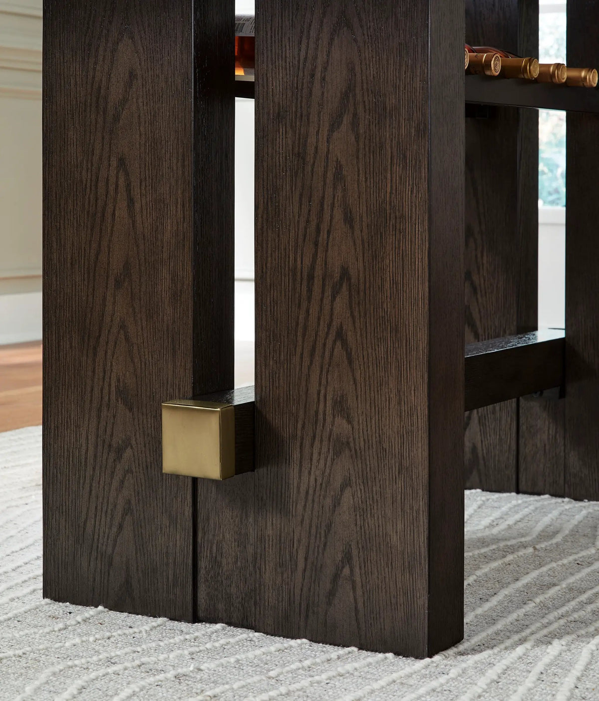 Burkhaus Counter Table | Rectangular Dining Room | Dark Brown | 66 Inch Width