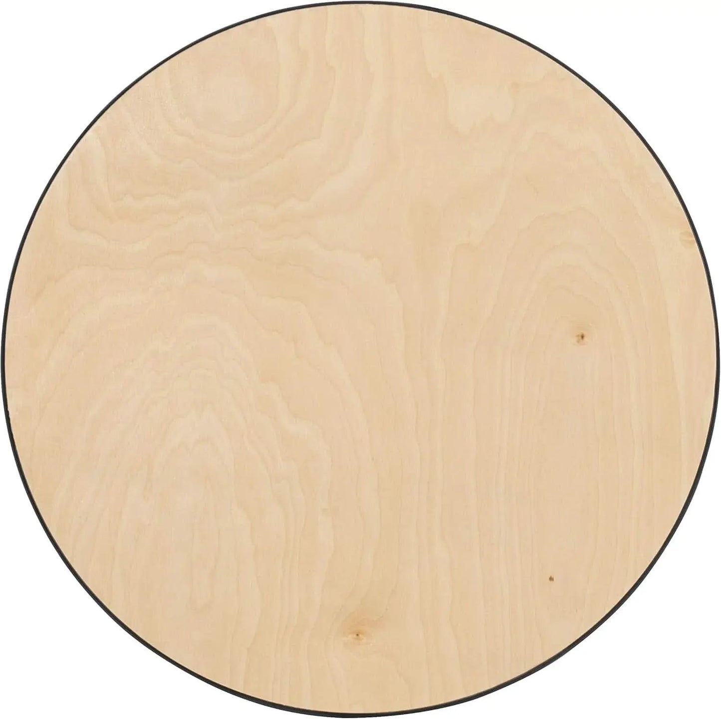 Natural Birch Wood Round Cocktail Table Adjustable from PriceLows™