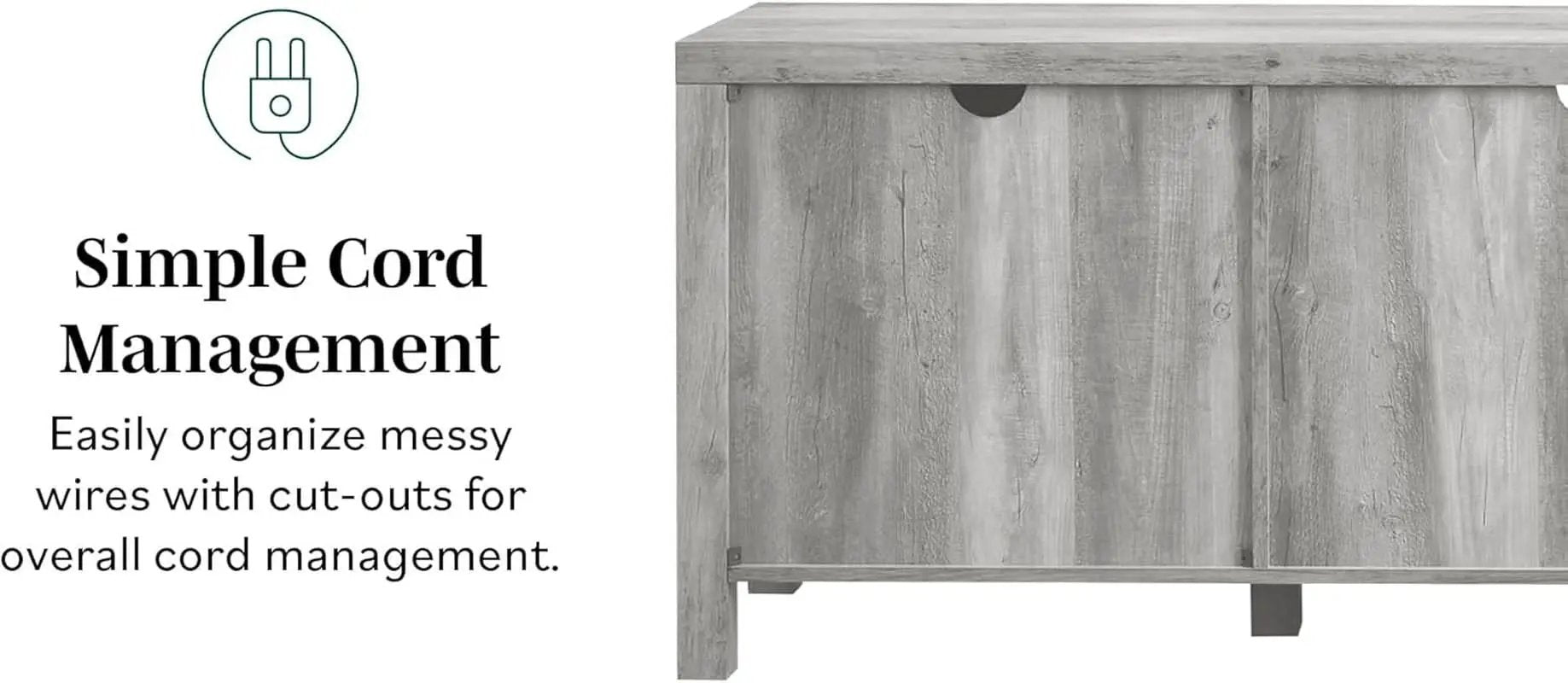 Georgetown Modern Farmhouse 70 Inch TV Stand Stone Grey from PriceLows™