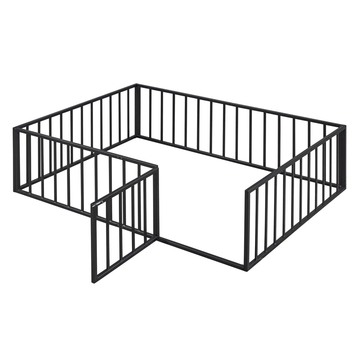 Metal Floor Bed Frame | Raised Fence Gate | Low Platform Design