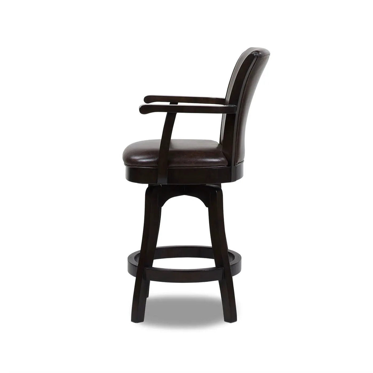 Williams Swivel Bar Stool | Counter Height | High Backrest | Sturdy Armrests