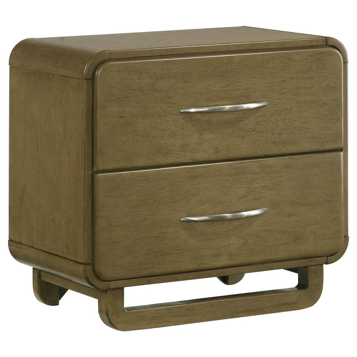 Amsbury 2-drawer Nightstand Bedside Table Nutmeg | 26.75 x 16.5 x 25 in | Wood | Bedroom