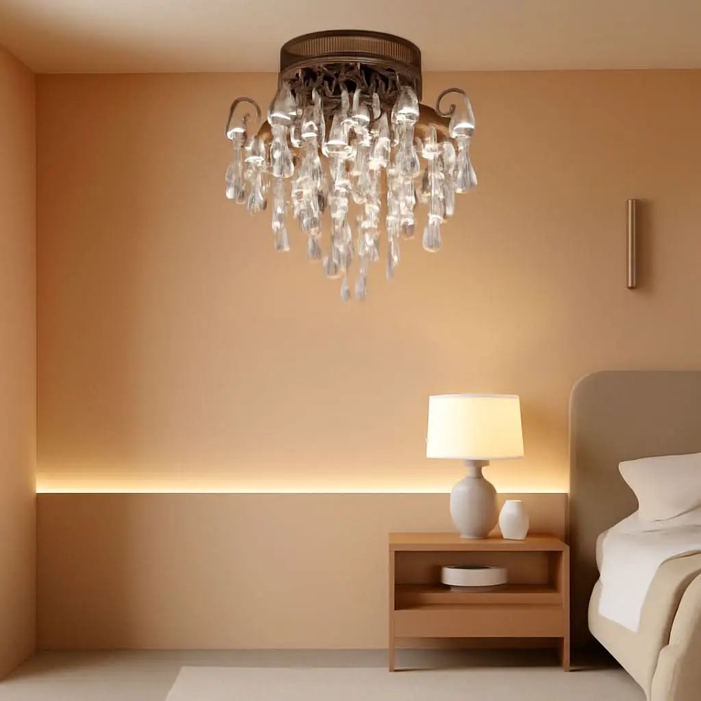 Small Black Flush Mount Ceiling Light Fixture 1 Light from PriceLows™