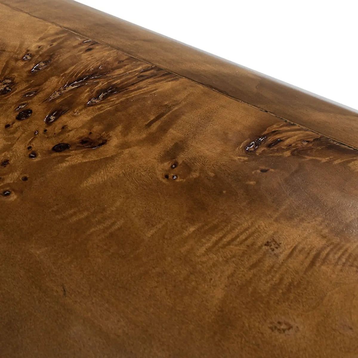 Nebula Pillar Side Table | Burl Wood Veneer | 29.5 Inch Height | Side Table Or Plinth