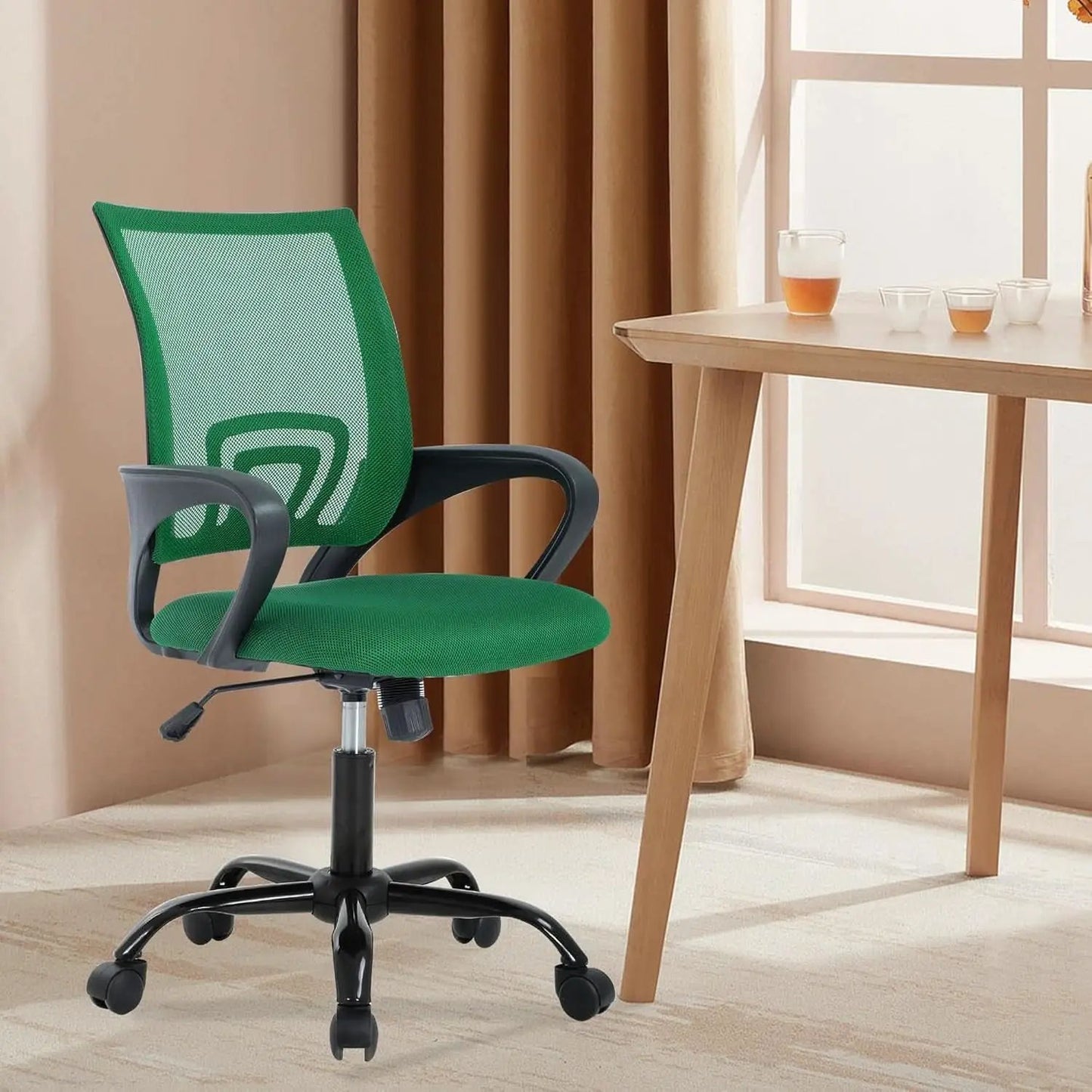 Ergonomic Green Office Chair With Adjustable Lumbar Support from PriceLows™