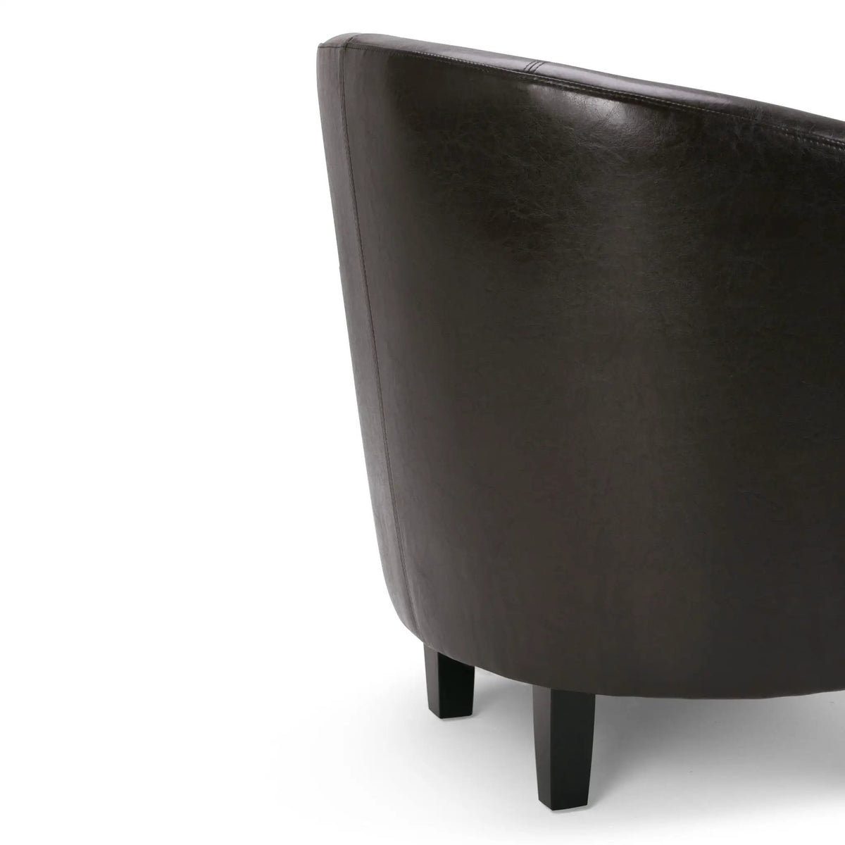 Austin Transitional Tub Chair | Curved Back | Top Stitching Detail | Kiln-Dried Wood Frame