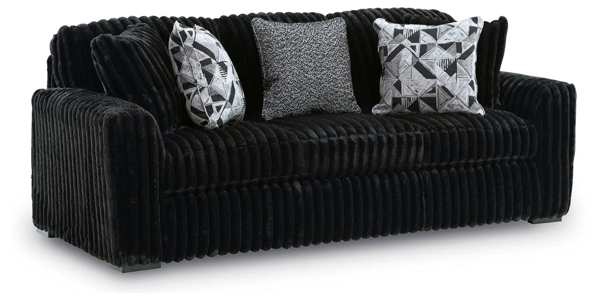 Midnight Madness Sofa | Jumbo Corduroy | Cozy Inviting Design | 98 Inch Length