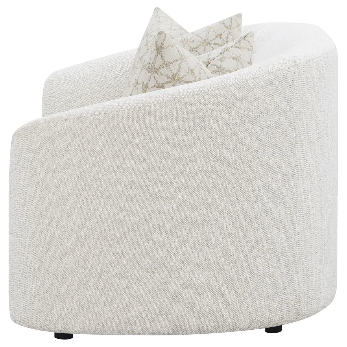 Rainn Boucle Upholstered Sloped Arm Loveseat Latte | 65.5 x 40 x 33 in | Boucle & Fabric | Living Room