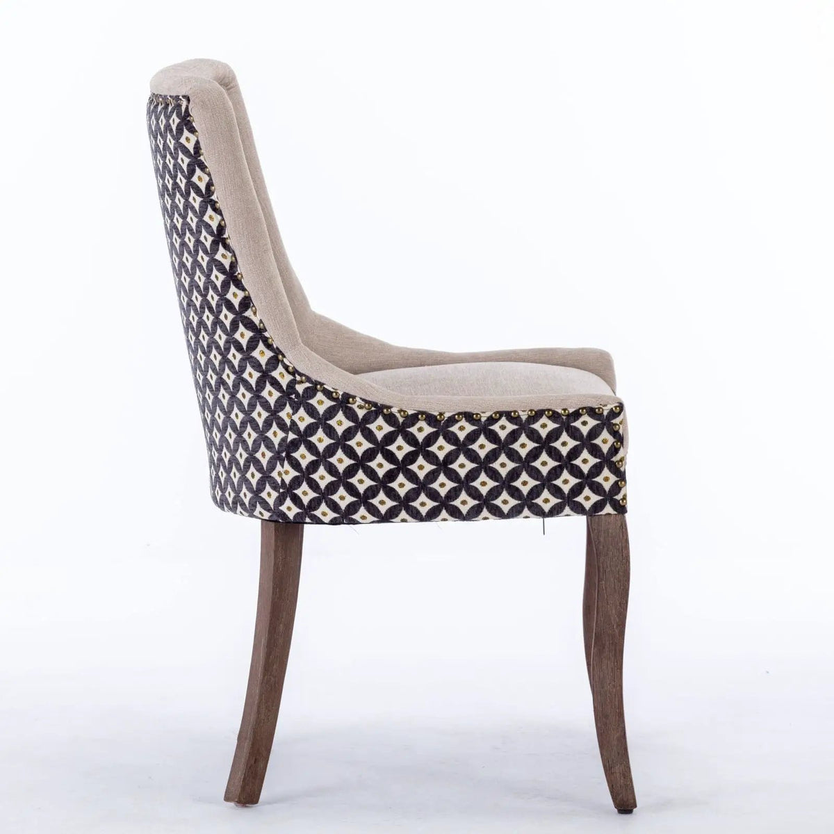 Ultra Side Dining Chairs | Set Of 2 | Luxurious Fabric | Mid-Century Modern Look