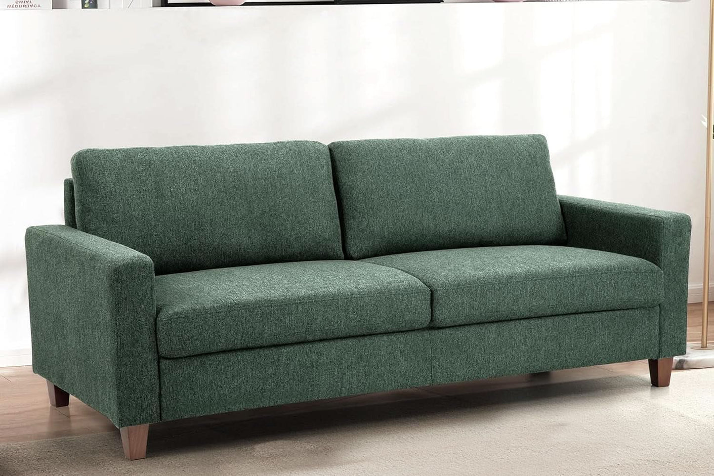 Green Mid Century Modern Couch and Loveseat Set for Small Spaces from PriceLows™