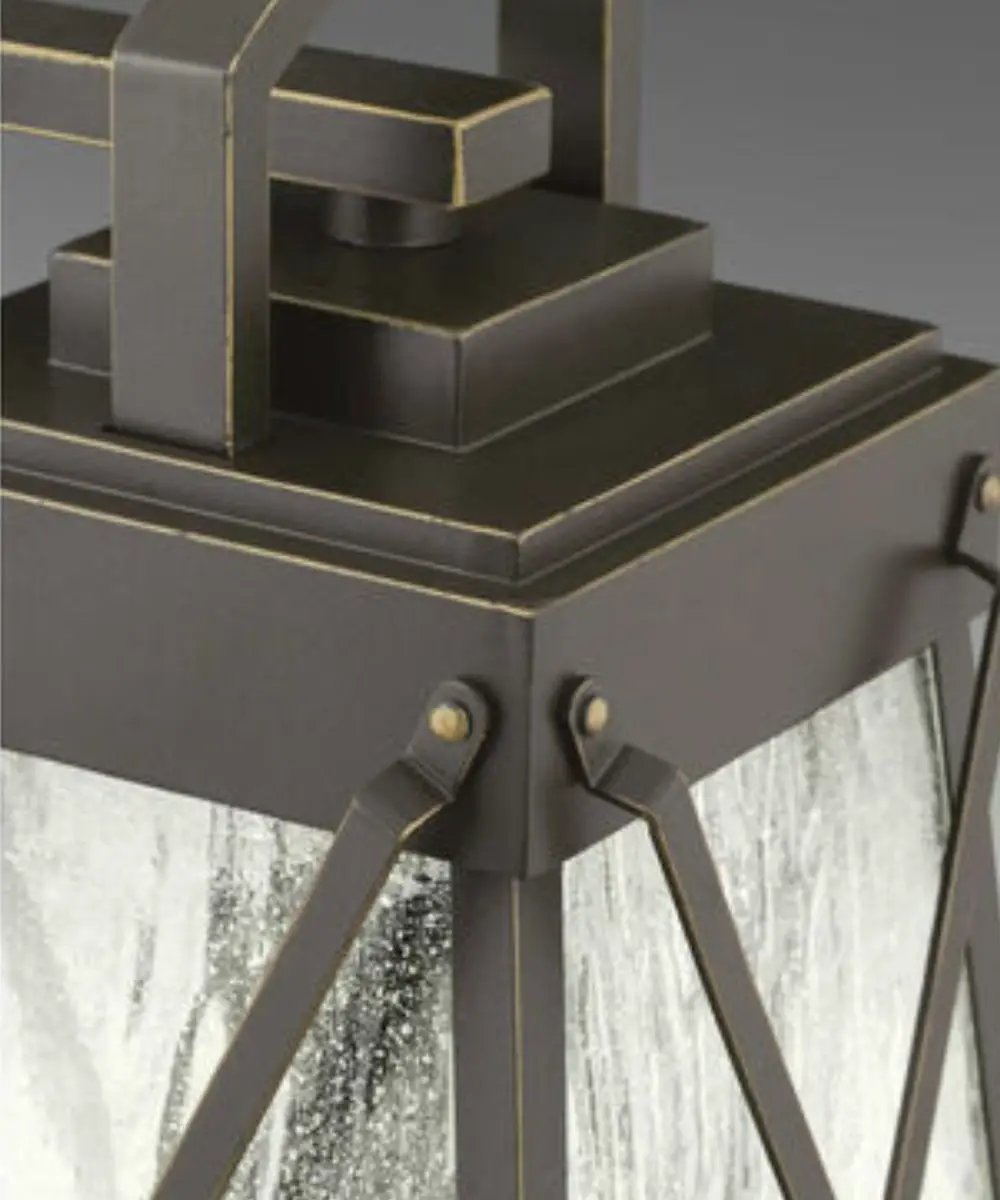 Outdoor Wall Lantern | 1 Light | 12 Inch Height | Antique Bronze Finish