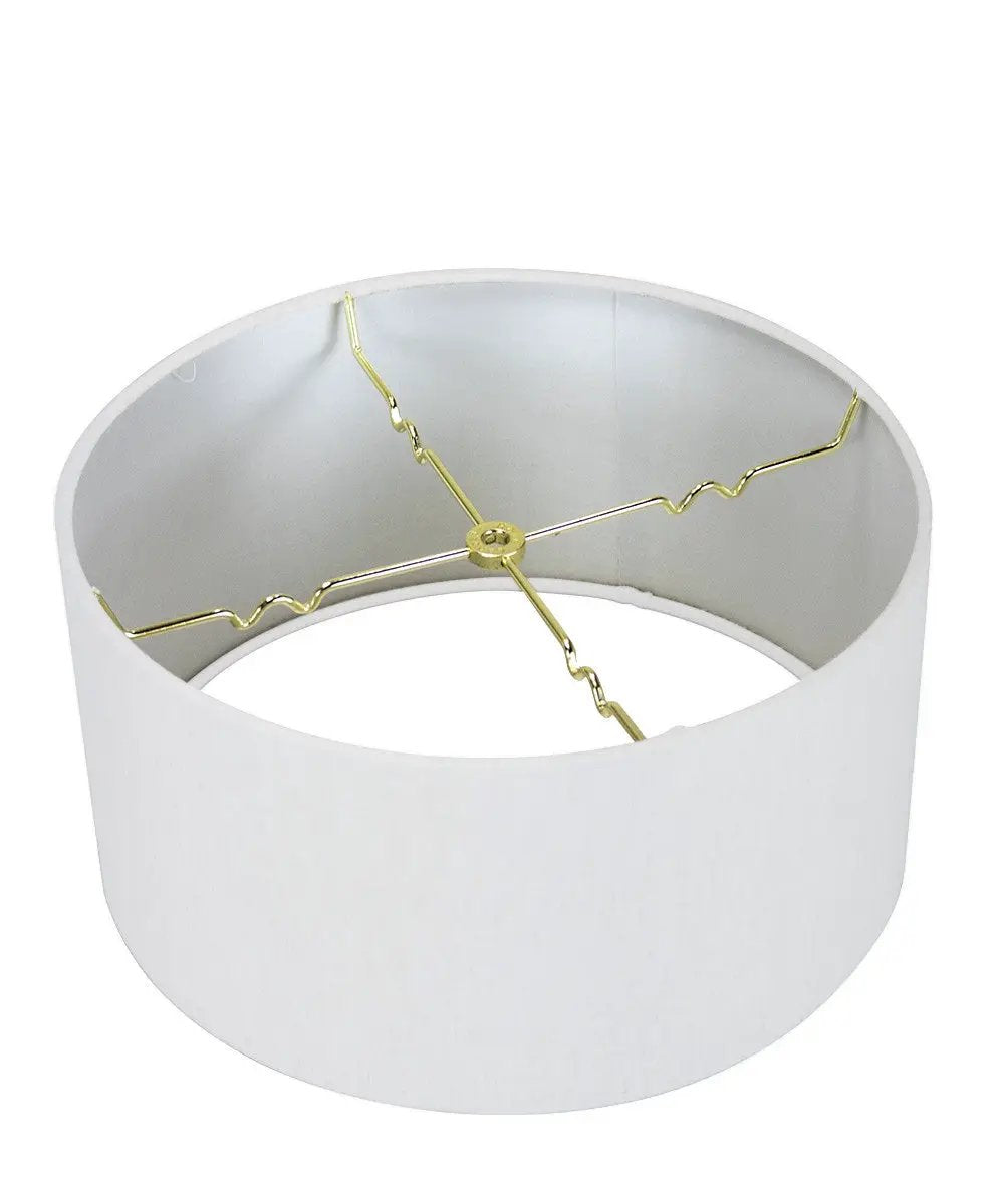 Two Light Swag Pendant | 16 Inch Width | White Linen Drum | Plug In