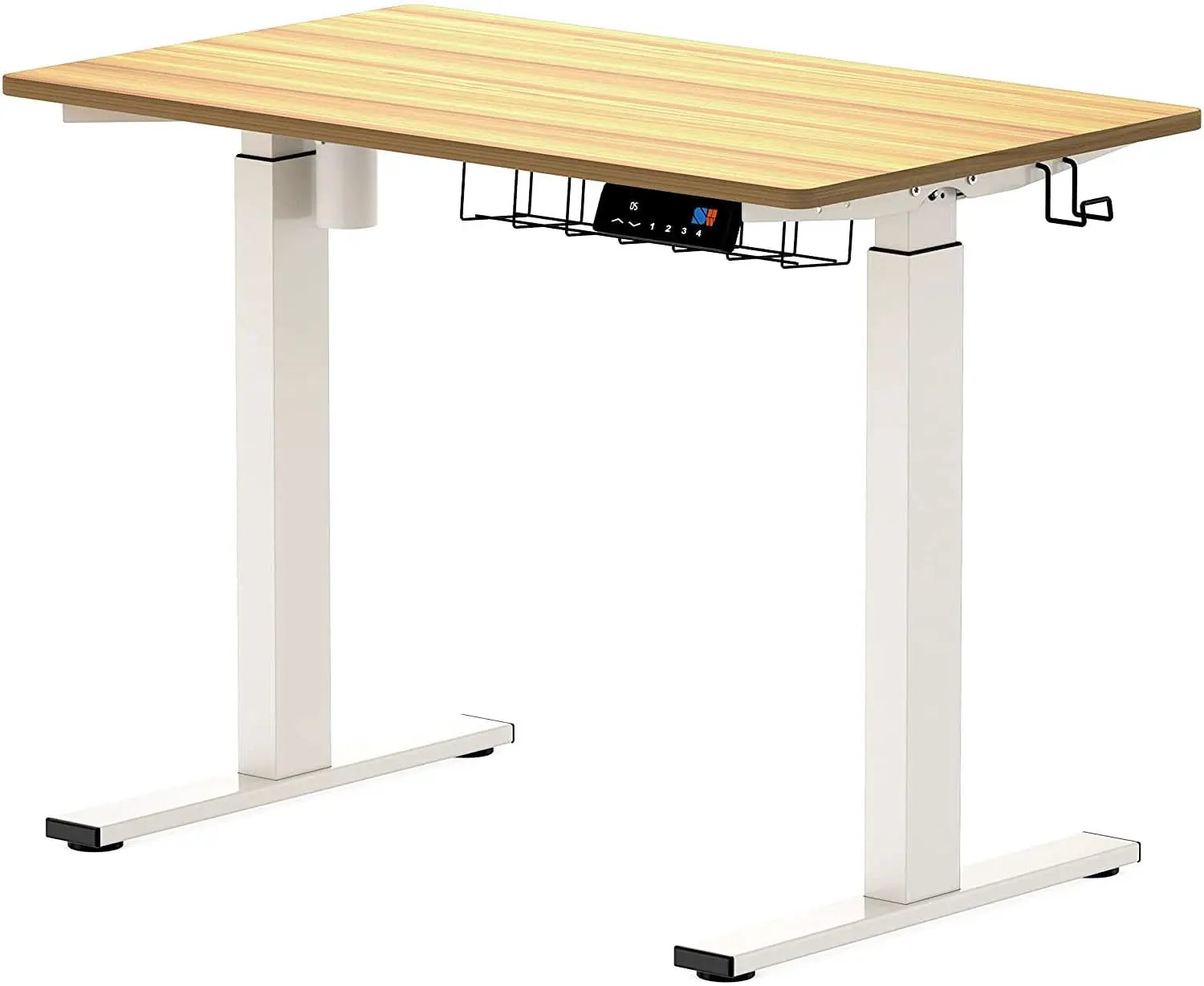 Oak Electric Height Adjustable Standing Desk 40x24 from PriceLows™