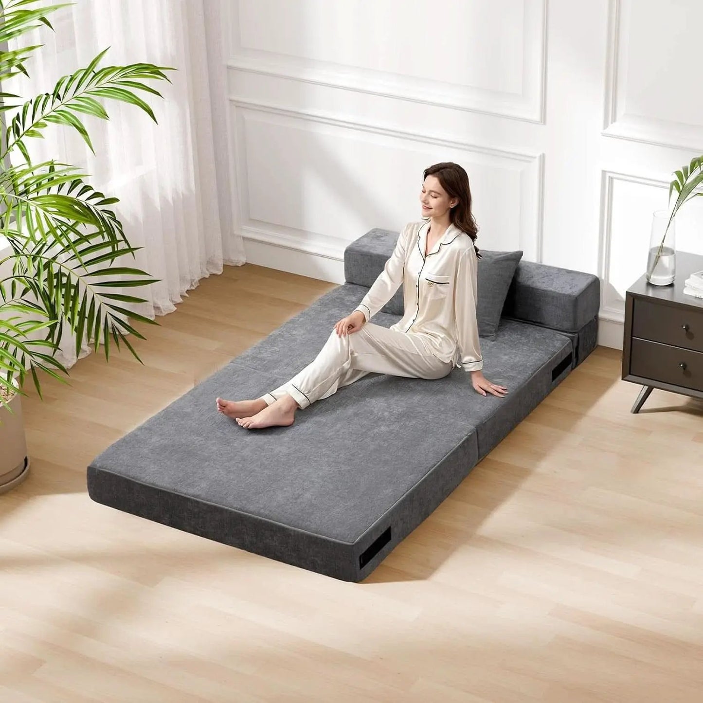 Twin Memory Foam Convertible Sofa Bed PremiumEdition from PriceLows™