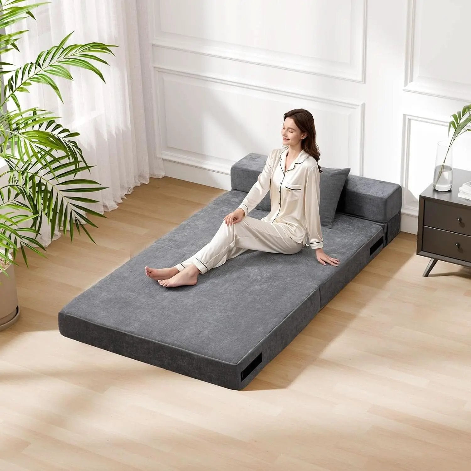 Twin Memory Foam Convertible Sofa Bed PremiumEdition from PriceLows™