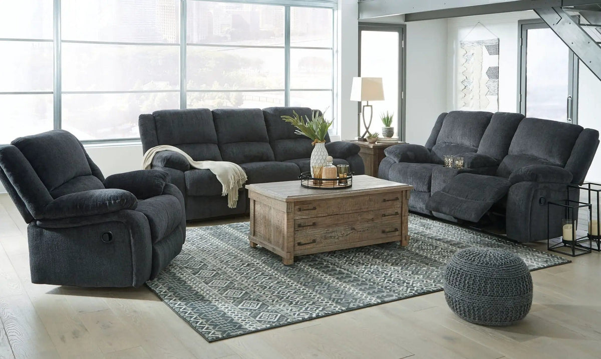Draycoll Reclining Living Room Set Reclining Sofa & Loveseat | Reclining Sofa & Loveseat | Chenille | Living Room