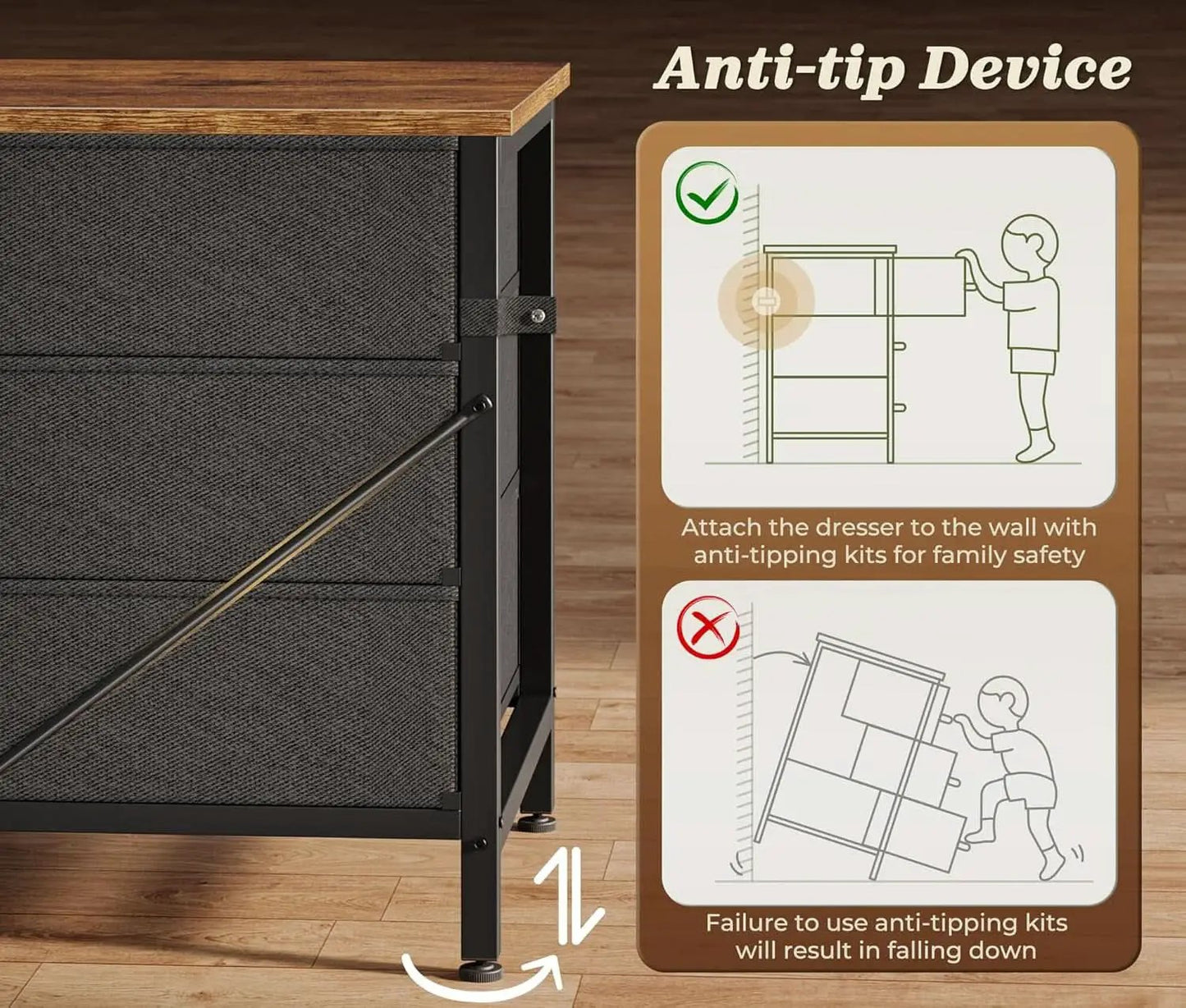 Ultralong 78Inch Dresser With Fifteen Storage Drawers from PriceLows™