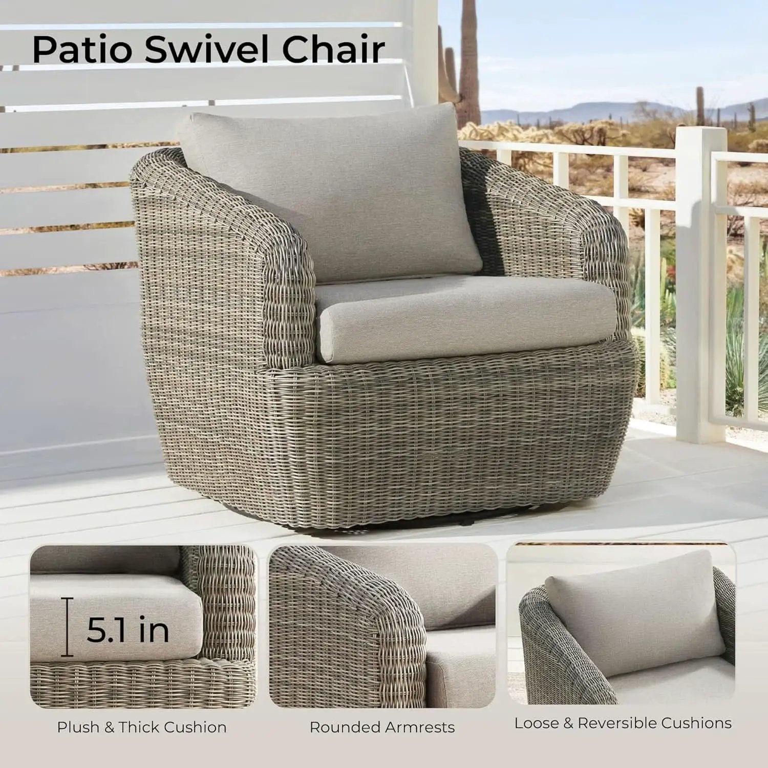 Outdoor Rattan Bistro Set With Comfortable Removable Cushions from PriceLows™
