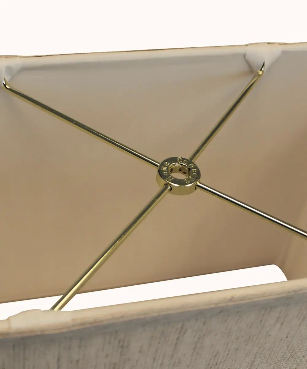 Rectangular Drum Lampshade | 14 X 10 Inch | Softback Finish | Oatmeal Linen