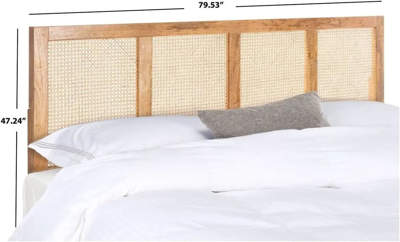 Natural Cane King Headboard with Sturdy Mango Wood from PriceLows™