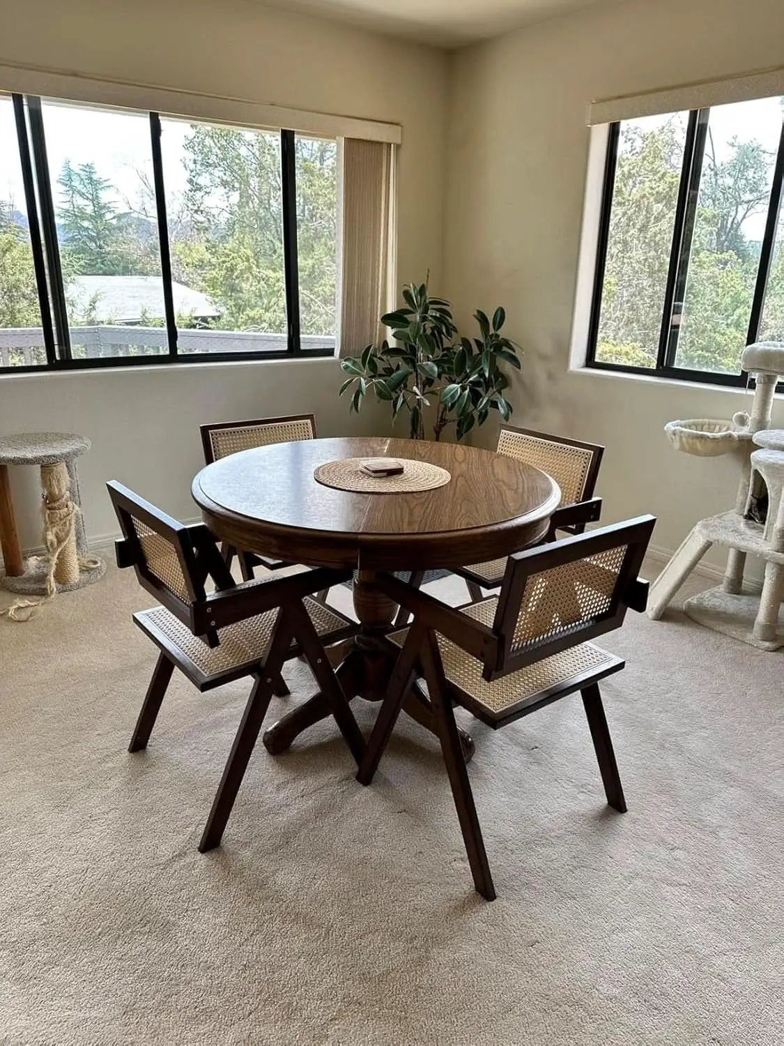 Brown Rattan Accent Chairs Set Of 2 For Indoor Outdoor Use from PriceLows™