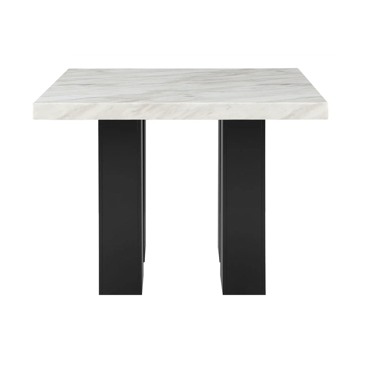Mikha Bar Table | 48 Inch Square | Rubberwood Construction | Sleek Finish