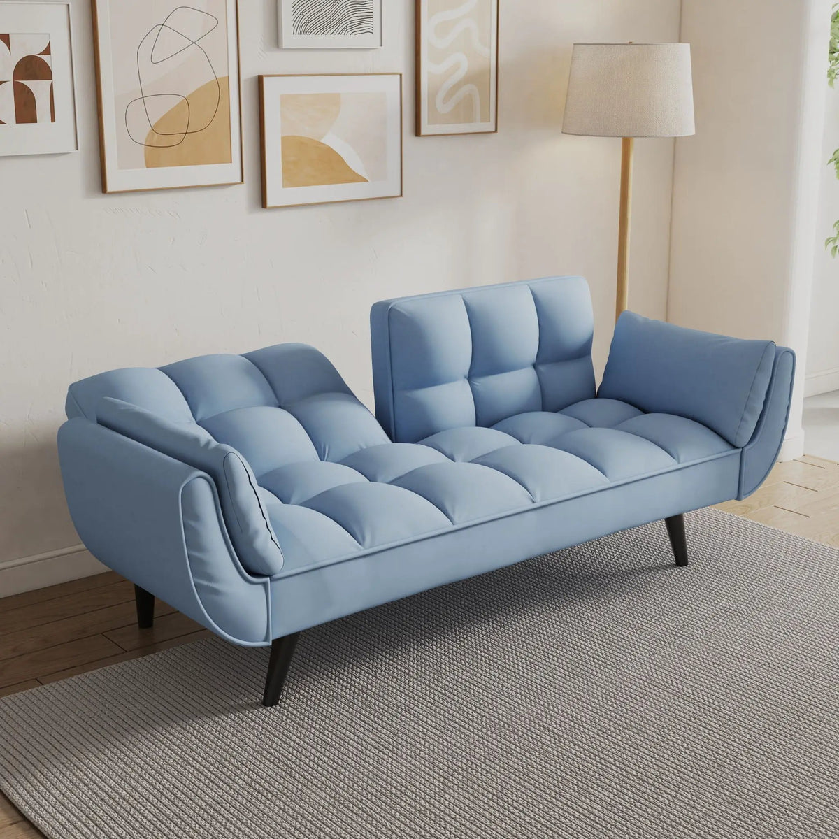Convertible Sofa | Two Seater | Adjustable Back | Compact