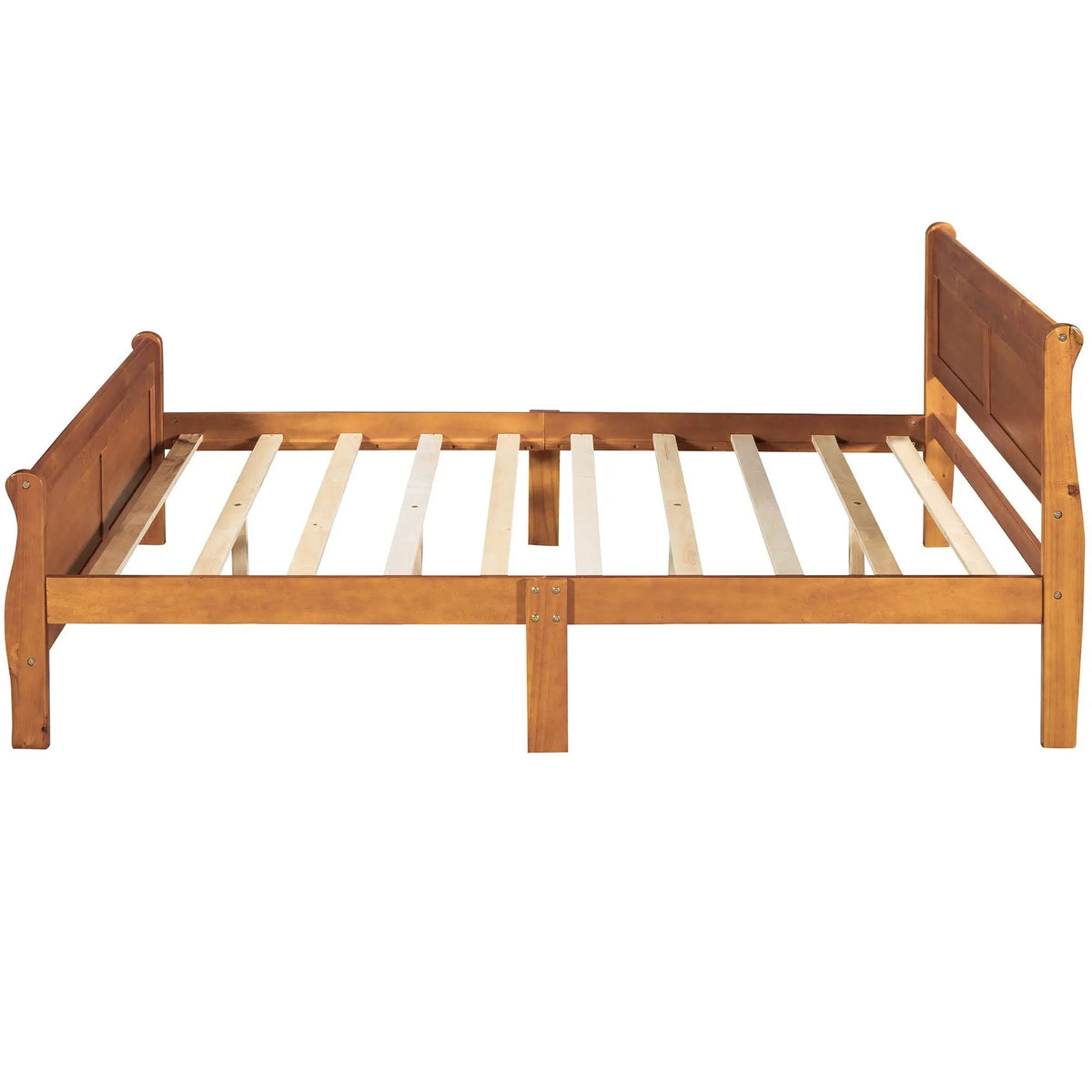 Wood Platform Bed Frame | Headboard Footboard | Wood Slat Support