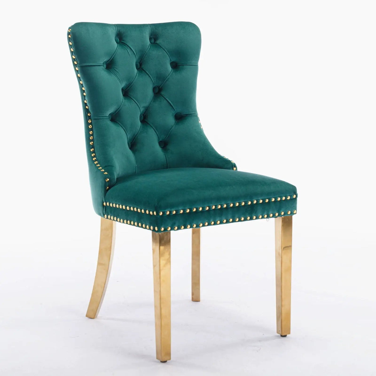 Dining Chair | Tufted Upholstery | Solid Wood Frame | Set Of 2