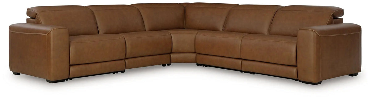 Magic Man Reclining Sectional | Power Reclining Loveseat | Plush Cushioning | Contemporary Design